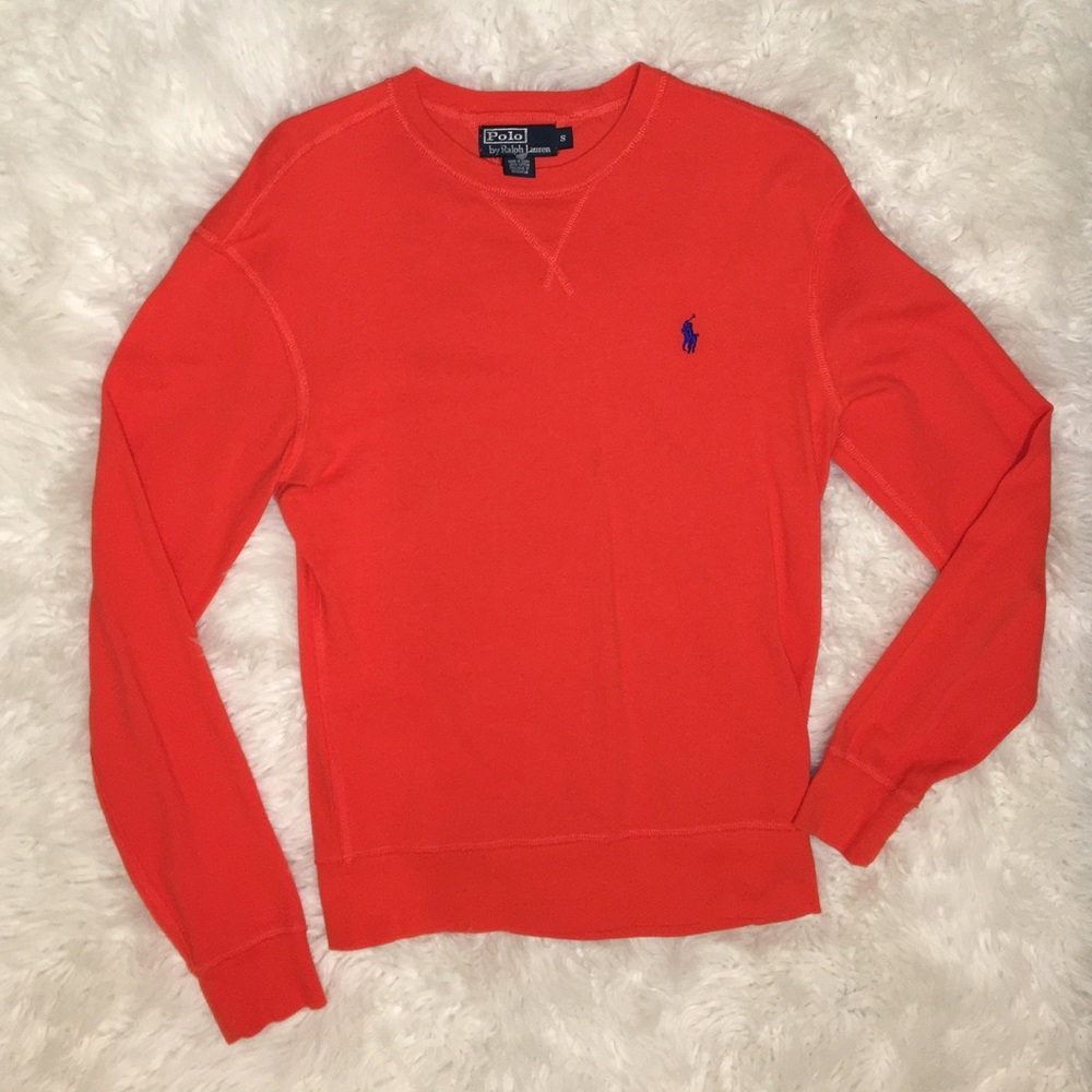 ☀️Ralph Lauren top orange small EUC